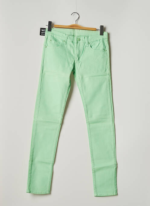 Pantalon slim stretch taille normale vert CHEAP MONDAY femme