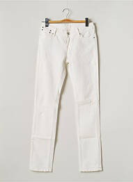 Jeans coupe slim slim taille basse blanc TEDDY SMITH femme