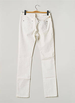 Jeans coupe slim slim taille basse blanc TEDDY SMITH femme