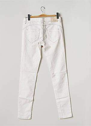 Pantalon slim taille basse taille basse blanc FIVE PM femme