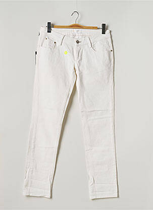Jeans coupe slim blanc MELTIN'POT pour femme