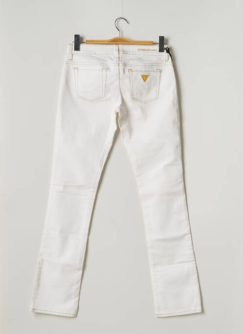 Jeans coupe droite blanc GUESS pour femme