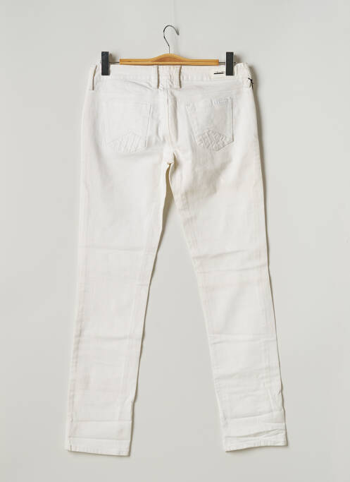 Jeans coupe slim blanc MELTIN'POT pour femme