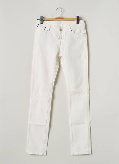 Jeans coupe slim blanc TEDDY SMITH pour femme