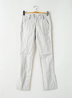 Pantalon droit tissage popeline taille basse bleu FREEMAN T.PORTER femme