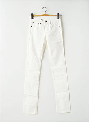 Pantalon slim tissage popeline taille normale blanc HELLS BELLS femme
