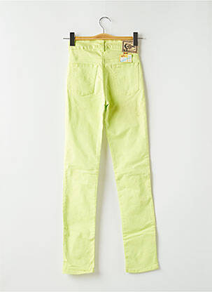 Pantalon slim tissage popeline taille haute vert CIMARRON femme