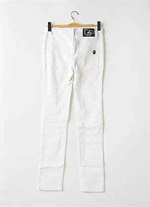 Jeans coupe slim slim taille normale blanc PM femme