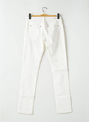 Pantalon slim taille basse taille basse blanc TEDDY SMITH femme