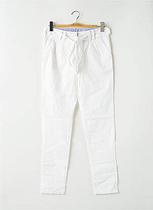 Pantalon chino taille basse taille basse blanc KAPORAL femme