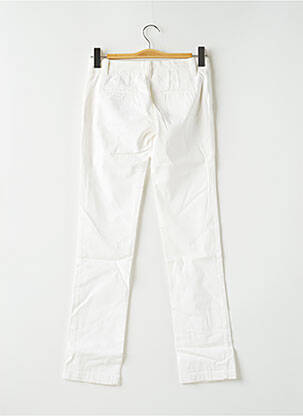 Pantalon slim taille basse taille basse blanc NATIONAL LIBERTY femme