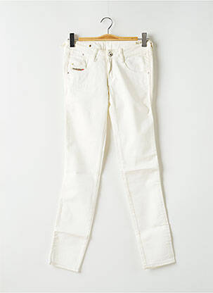 Jeans coupe slim slim taille basse beige DIESEL femme