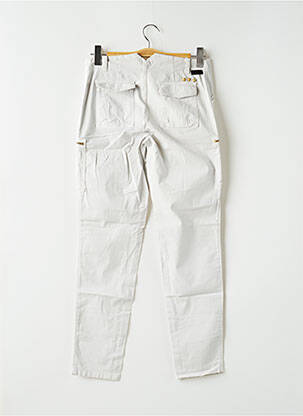 Pantalon slim tissage popeline taille normale gris LEON & HARPER femme