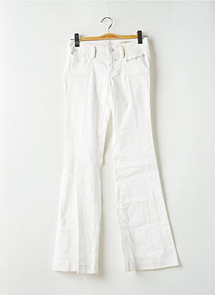 Jean coupe flare sélection denim taille basse blanc GUESS femme