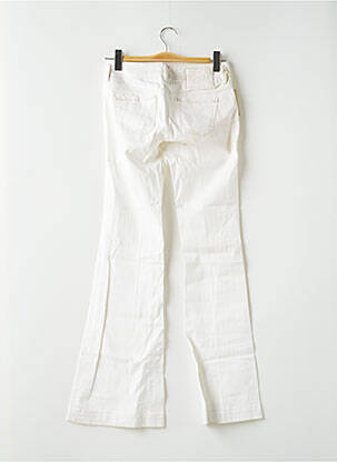 Jean coupe flare coupe droite évasée sur le bas taille basse blanc GUESS femme