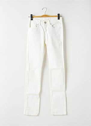 Jeans coupe slim slim taille basse blanc NATIONAL LIBERTY femme