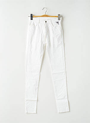 Pantalon slim taille basse taille basse blanc PAPFAR'S PIGE femme