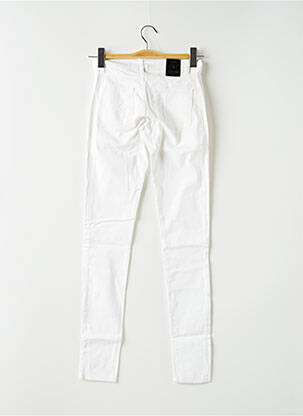 Pantalon slim taille basse taille basse blanc PAPFAR'S PIGE femme