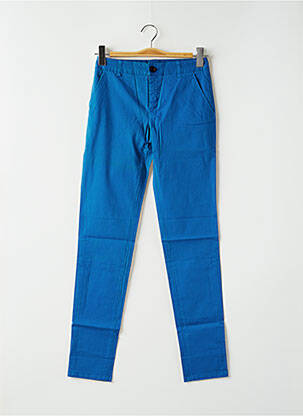 Pantalon chino bleu LEON & HARPER pour femme