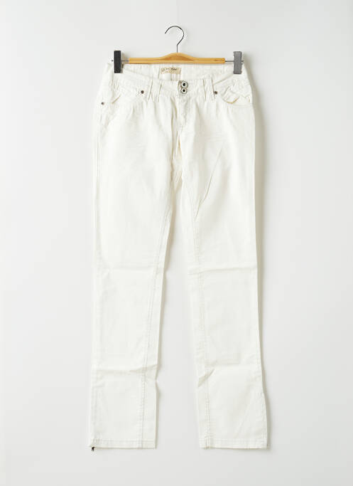 Pantalon 7/8 blanc ICHI pour femme
