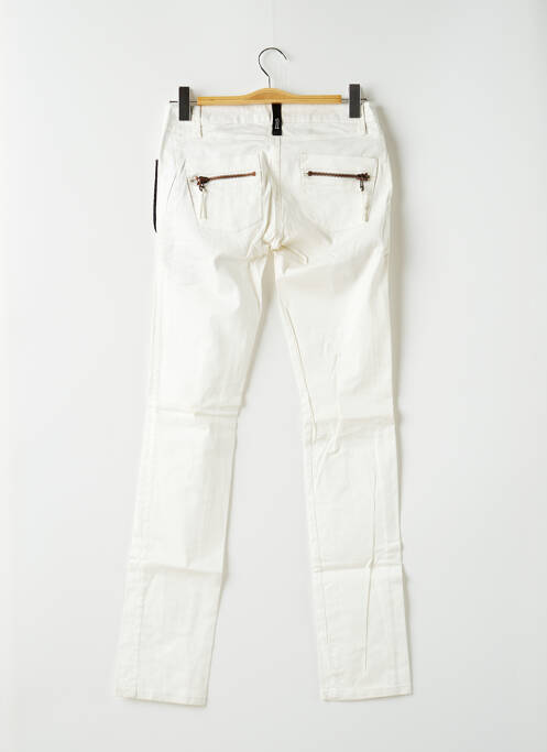 Pantalon slim blanc ICHI pour femme