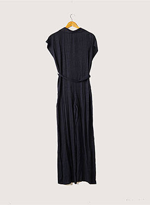 Combi-pantalon fermeture boutonnée sur le devant manches courtes bleu BIZANCE femme