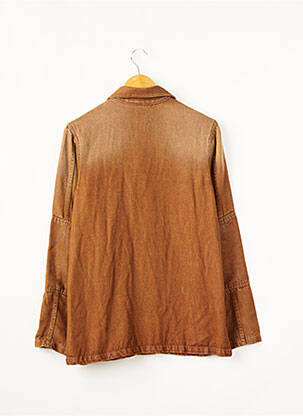 Veste en jean manches longues marron FIVE femme