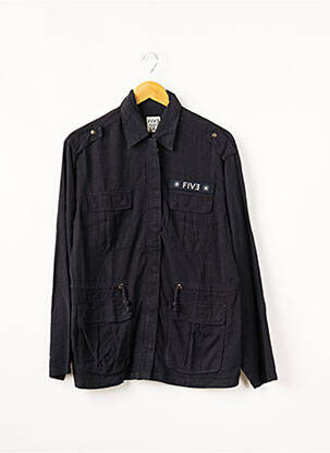 Veste casual coupe droite bleu FIVE femme