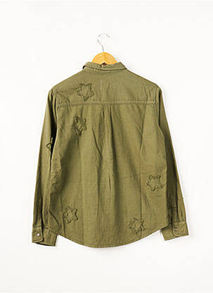Chemisier coupe cintrée manches longues vert FIVE femme
