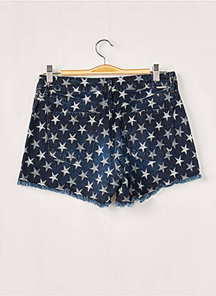 Short fermeture zippée sous rabat boutonné taille normale bleu FIVE femme