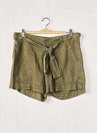 Short fermeture zippée sous rabat boutonné taille normale vert FIVE femme