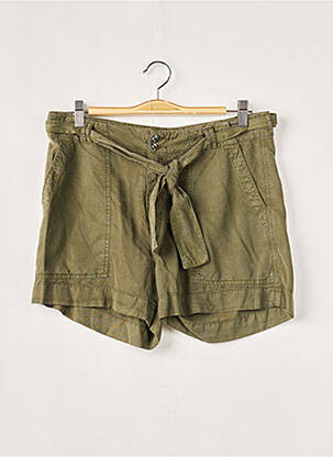 Short fermeture zippée sous rabat boutonné taille normale vert FIVE femme