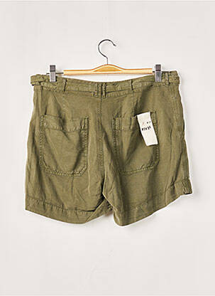Short fermeture zippée sous rabat boutonné taille normale vert FIVE femme