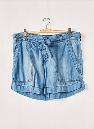 Short fermeture zippée sous rabat boutonné taille normale bleu FIVE femme