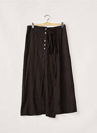 Jupe longue imprimé fantaisie noir BIZANCE femme