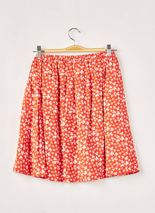 Jupe courte orange BIZANCE pour femme