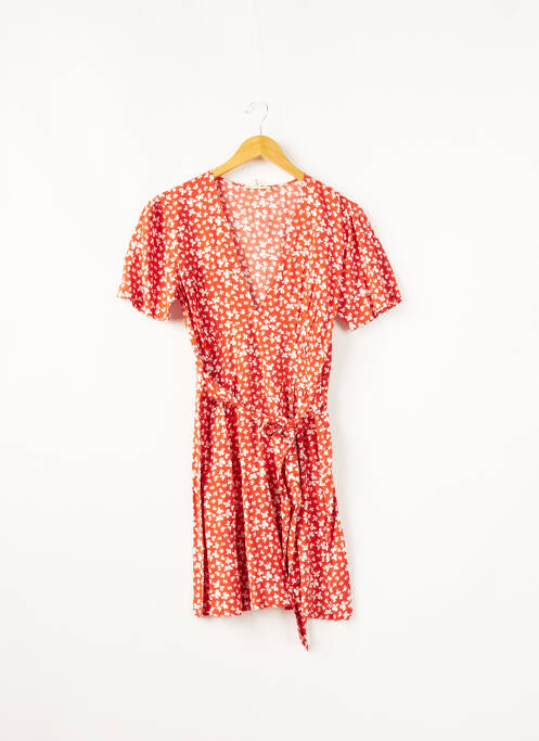 Robe mi-longue orange BIZANCE pour femme