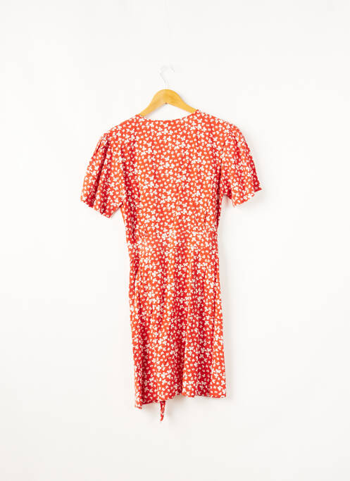 Robe mi-longue orange BIZANCE pour femme