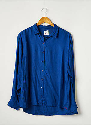 Chemisier manches longues manches longues bleu AMOUR femme