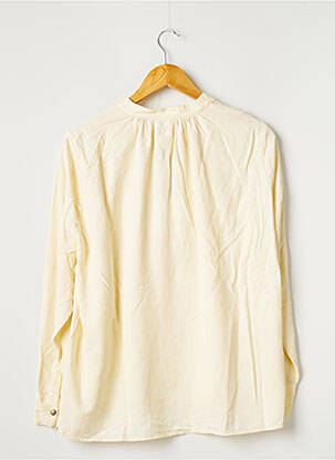 Blouse tissage popeline manches longues beige FIVE femme