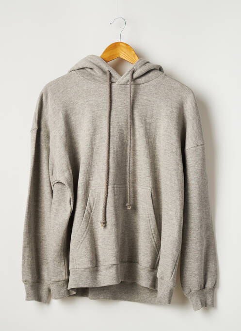 Sweat-shirt à capuche gris BIZANCE pour femme