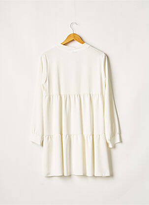 Robe courte manches longues manches longues blanc QUATTRO femme