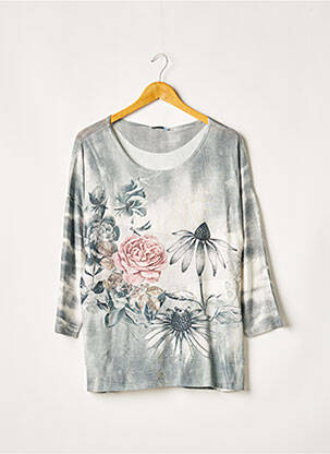 T-shirt manches 3/4 manches 3/4 vert QUATTRO femme