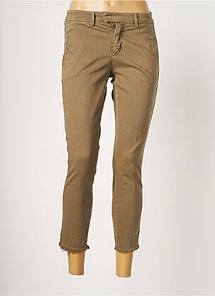 Pantalon 7/8 stretch taille normale vert KOCCA femme