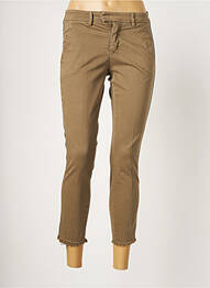 Pantalon 7/8 stretch taille normale vert KOCCA femme