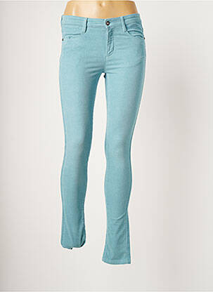 Pantalon slim broderie rivets taille normale bleu RIVER WOODS femme