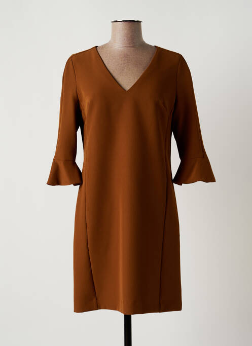 Robe mi-longue marron KOCCA pour femme