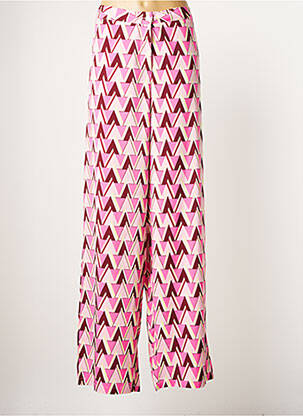 Pantalon large rose AMY&CLO pour femme
