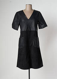 Robe courte manches courtes manches courtes noir LA FÉE ATELIER BY LA FÉE MARABOUTÉE femme