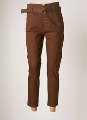 Pantalon 7/8 marron I.CODE (By IKKS) pour femme seconde vue